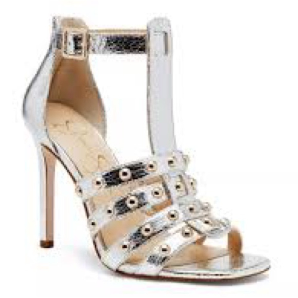 Jesaica Simpson NWT Silver Strappy High Heels